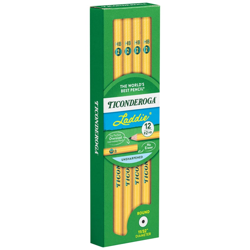 Ticonderoga Dixon Ticonderoga Laddie Elementary Pencils, Without Eraser, Pack Of 12 Pencils - Image 5